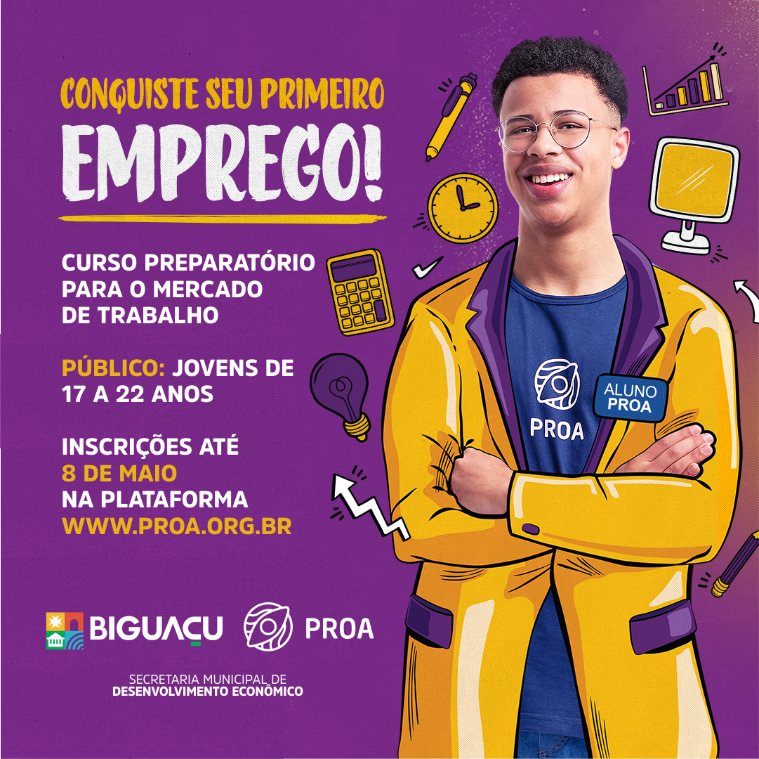 Estão abertas as inscrições para curso gratuito e online que auxilia a  ingressar no mercado de trabalho